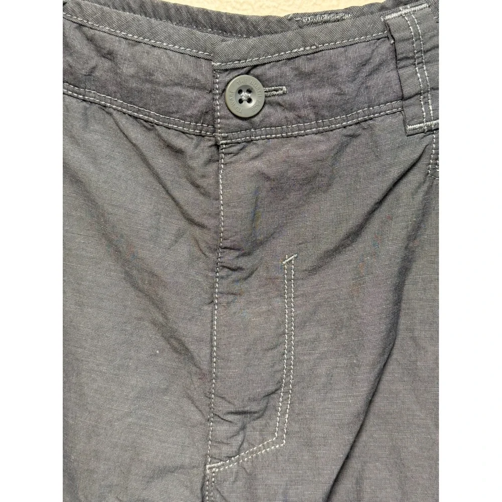 The North Face Mens 34 Regular Convertible Cargo Pants Gray Ripstop Hiking Pant